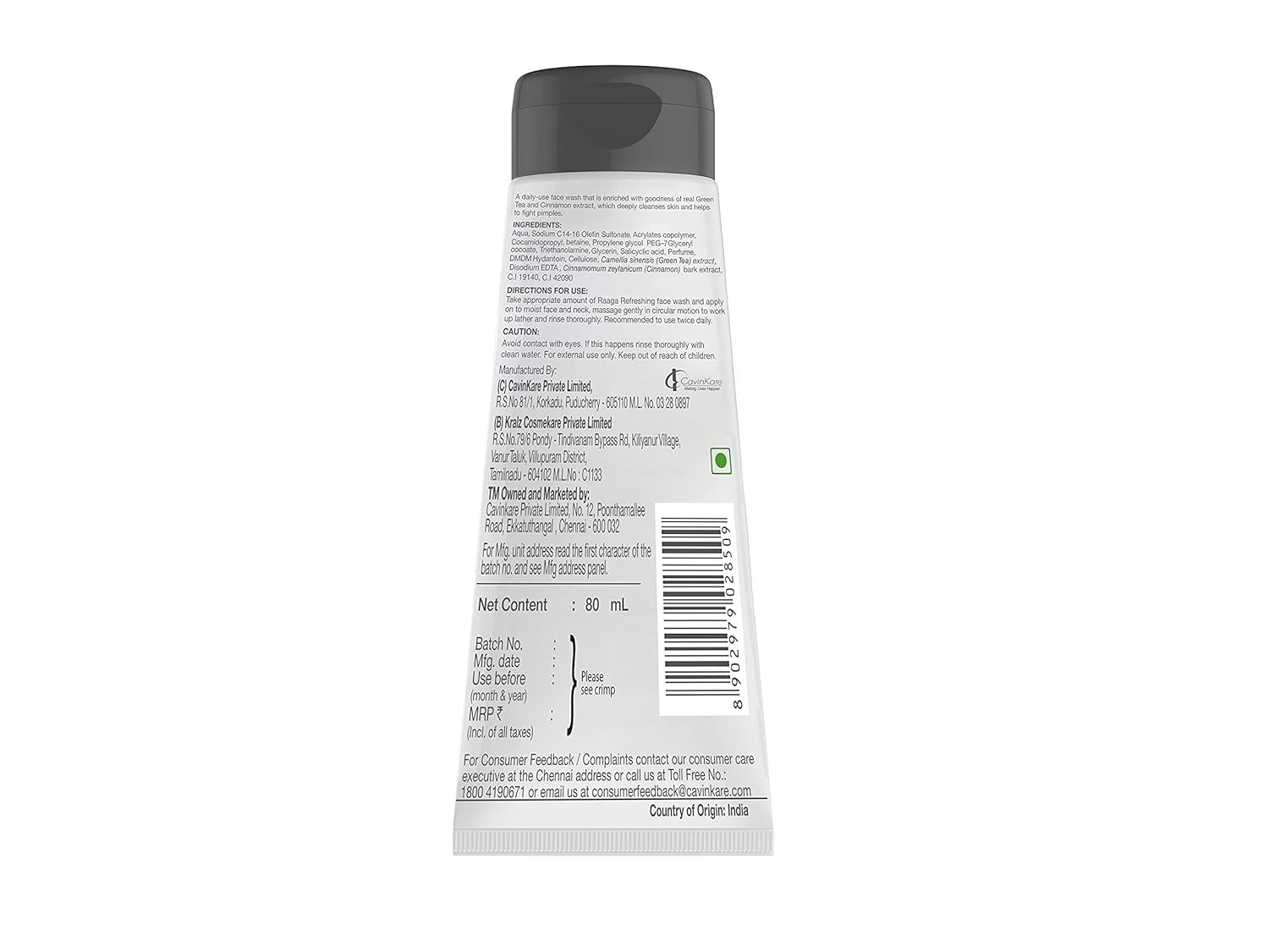 Raaga refreshing face wash