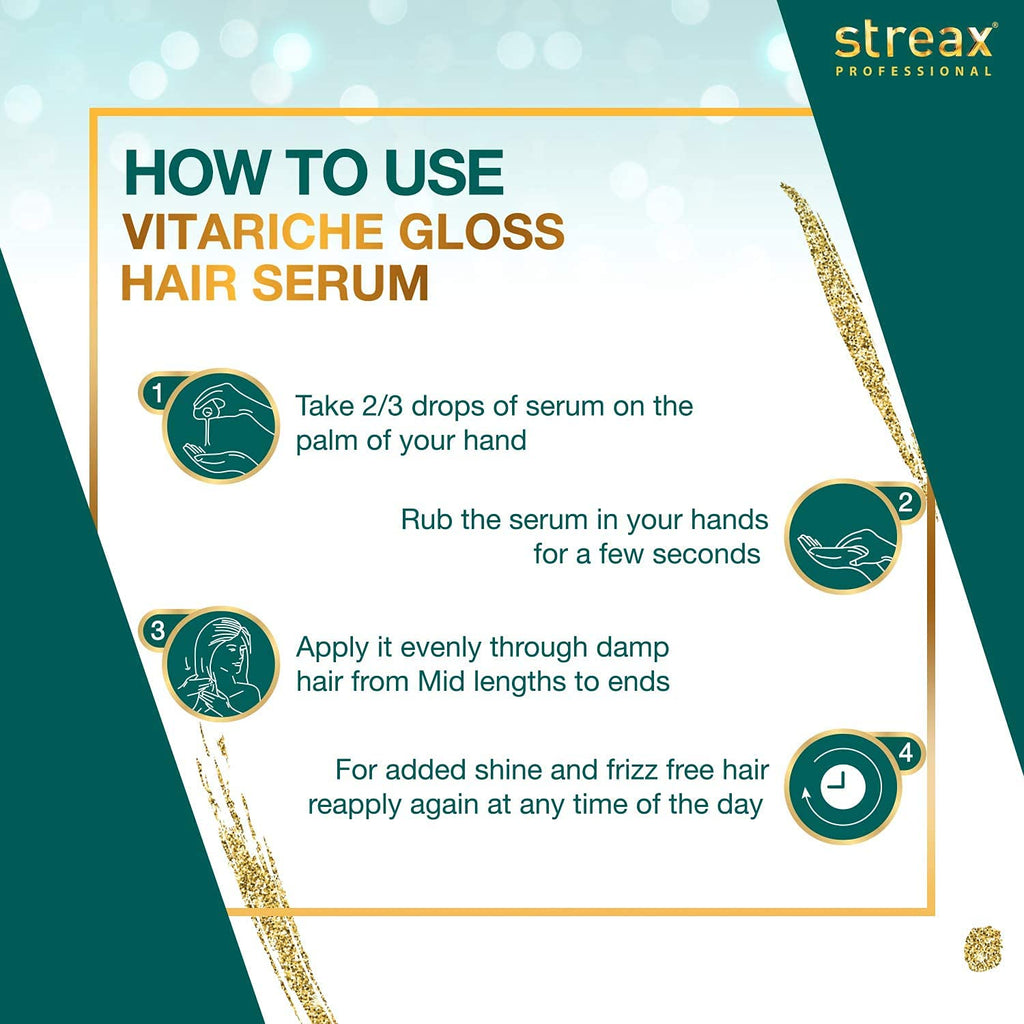 Streax Professional Vitariche Gloss Hair Serum
