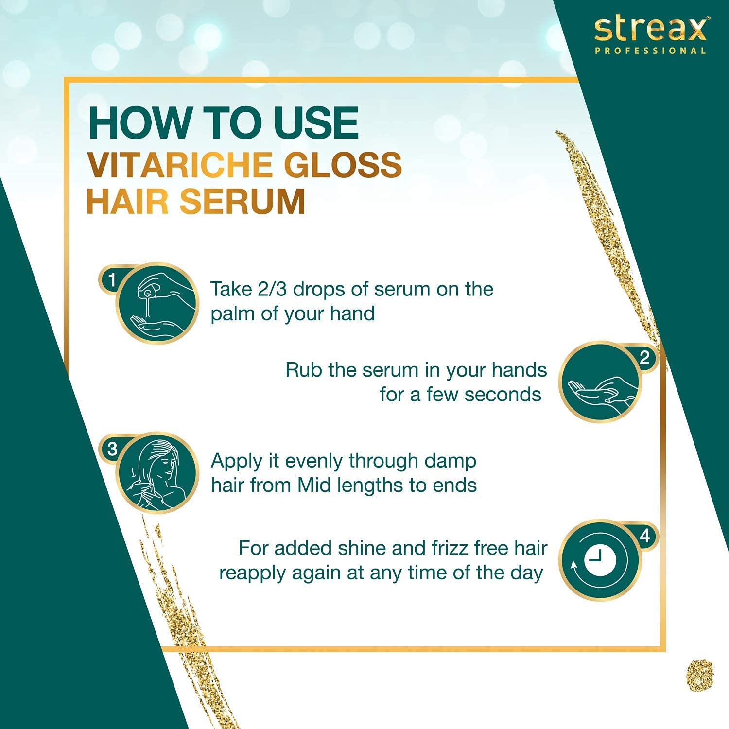 Streax Professional Vitariche Gloss Hair Serum