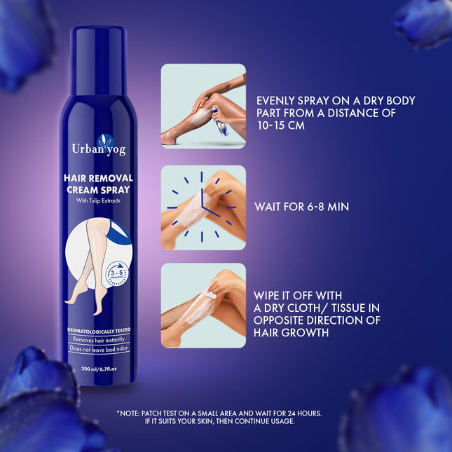 Urban Yog Hair Removal Cream Spray Tulip