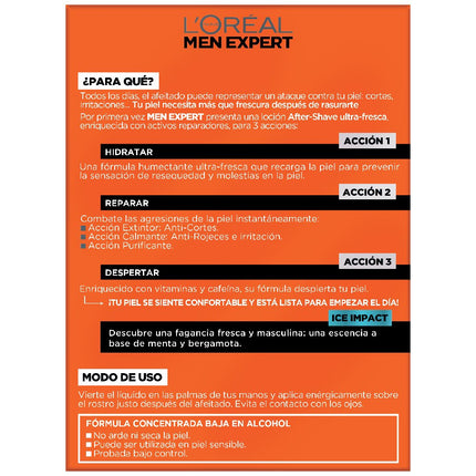 Loreal Men Expert Hydra Energetic Ice Impact splash