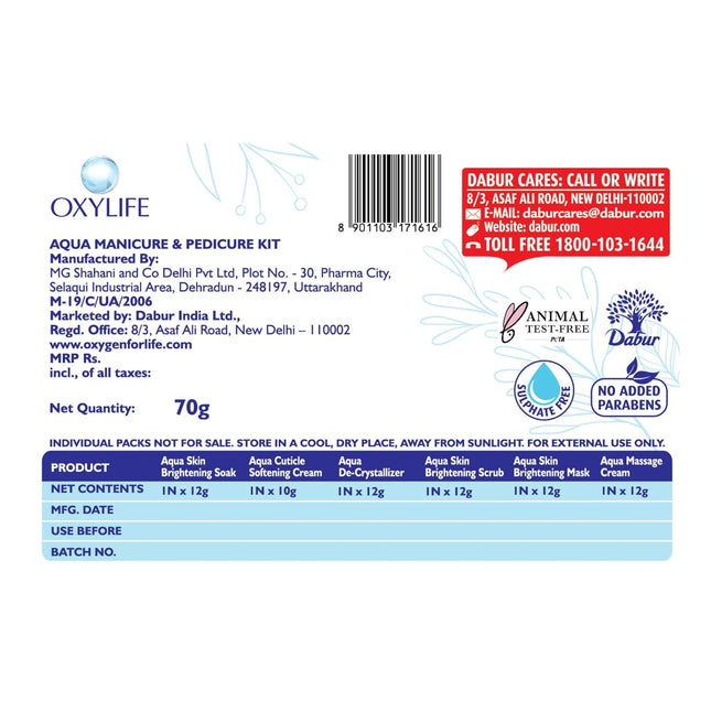 Oxylife Aqua Manicure Pedicure Kit