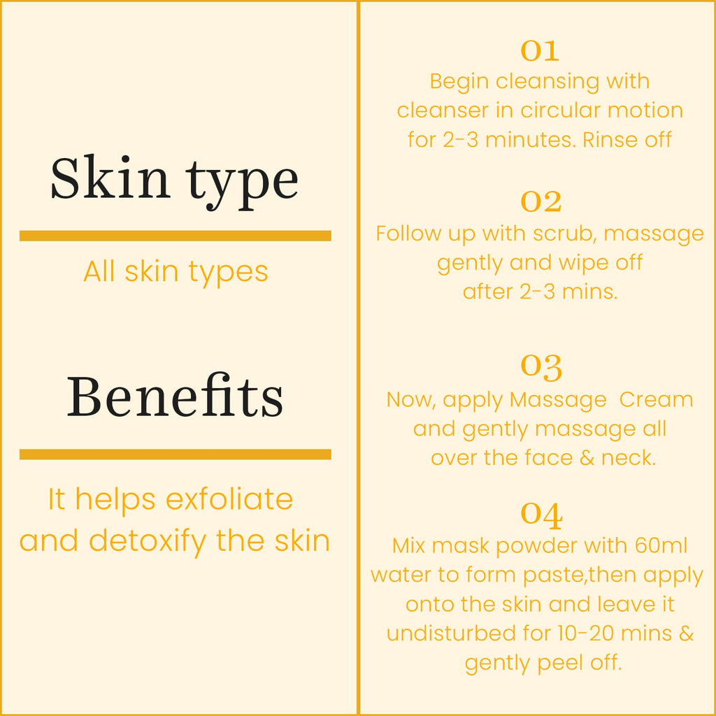 O3+ Gold Infusion Facial kit with Peel Off Mask