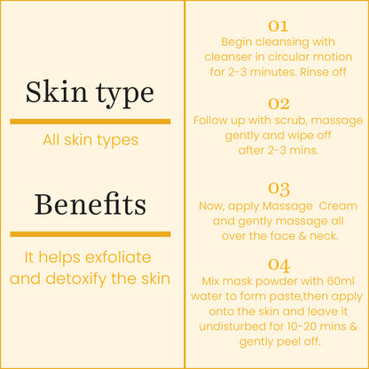 O3+ Gold Infusion Facial kit with Peel Off Mask