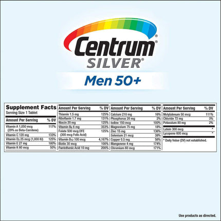 Centrum Silver Men 50+