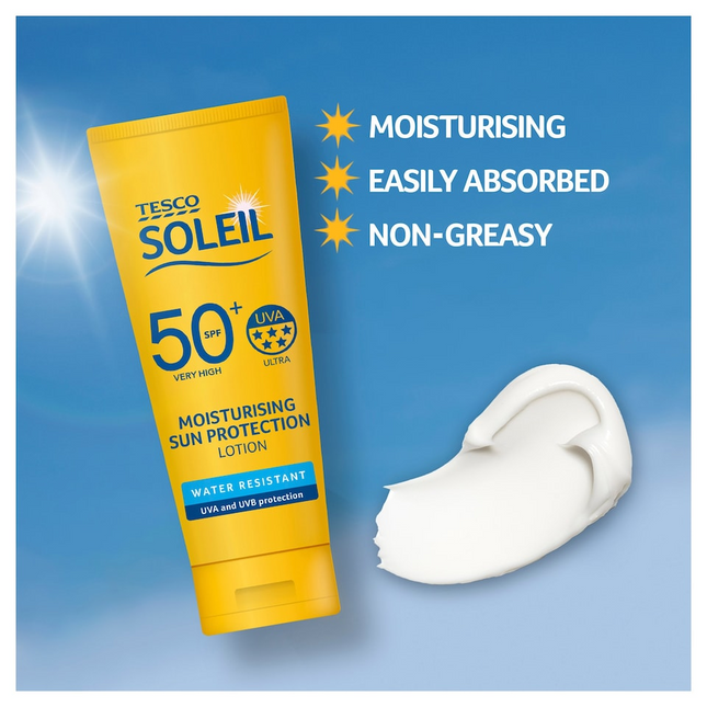 Tesco Soleil Sun Lotion Spf 50 200Ml