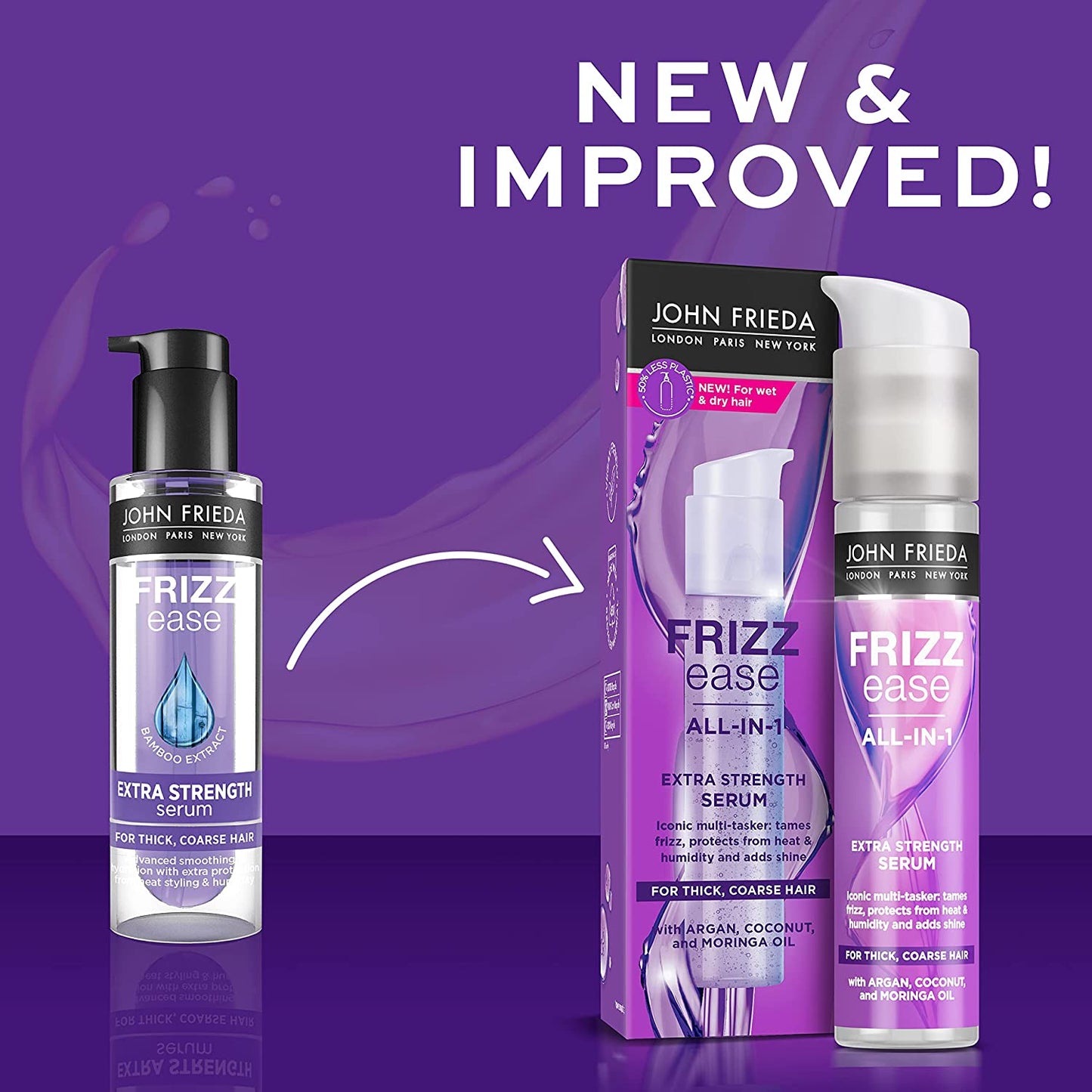 John Frieda Frizz Ease Extra Strength Serum New