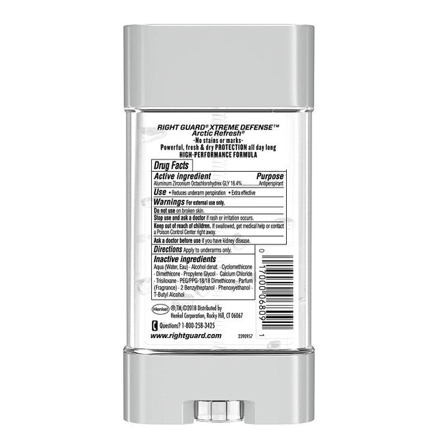 Right Guard Xtreme Defence Artic Refresh Antiperspirant Deodorant
