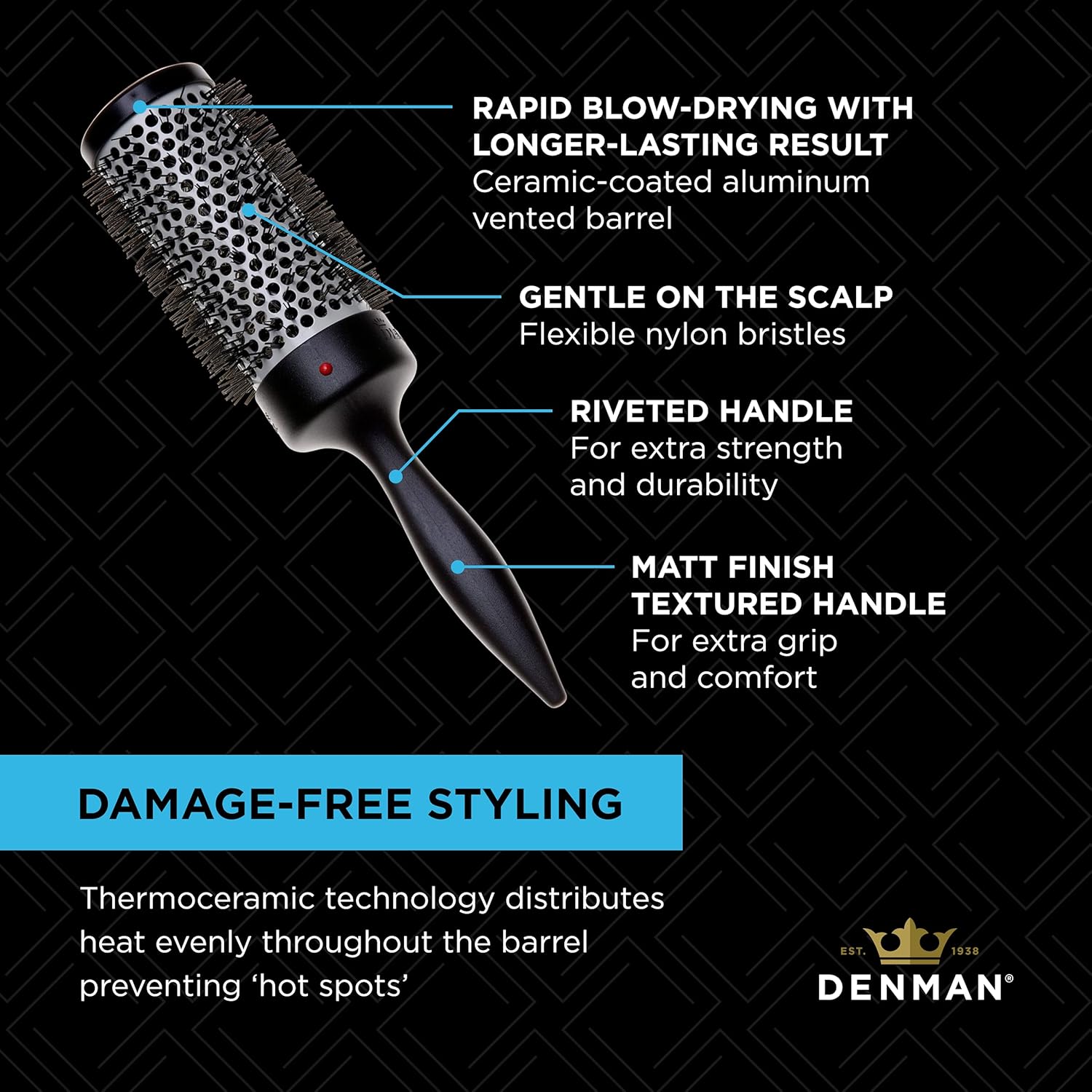 Denman Thermoceramic Curl Brush D76
