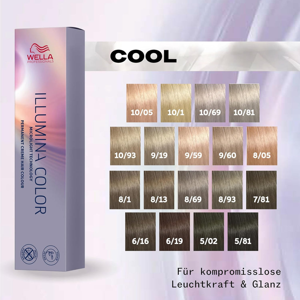 Wella Illumina hair Color shades