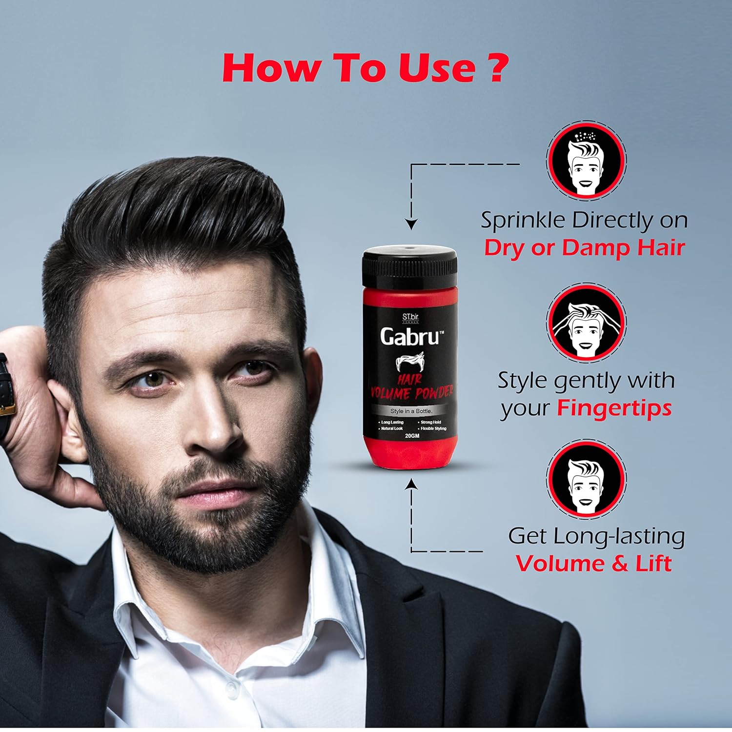 Gabru Hair Volume Powder 20gm