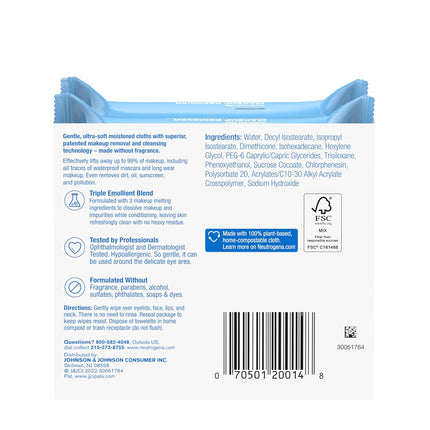 Neutrogena fragrance Free Makeup Remover Wipes