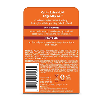 CANTU Extra Hold Edge Stay Gel, 65 ml