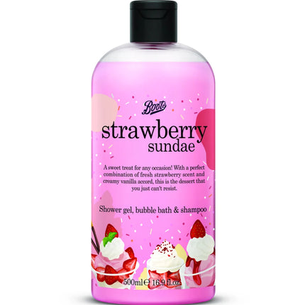 Boots Strawberry Sundae Shower Gel