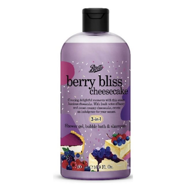 Boots Berry Bliss Cheese Cake 3 In 1 Shampoo 500 ML