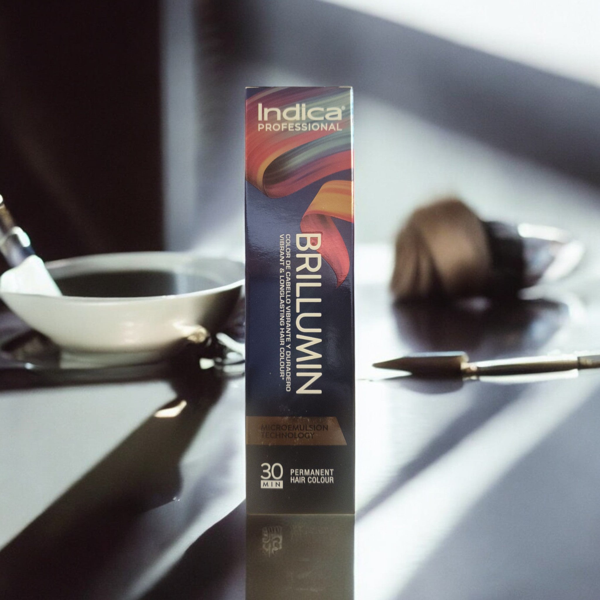 Indica Professional Brillumin hair color with bowl & brush