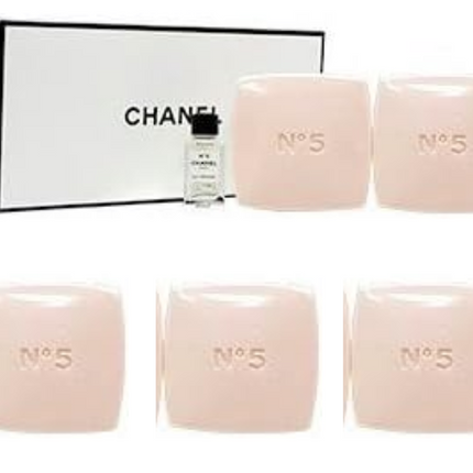 CHANEL No5 The Bath Soap 5x2.6oz