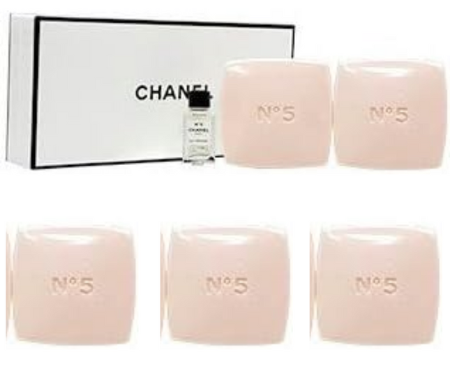 CHANEL No5 The Bath Soap 5x2.6oz