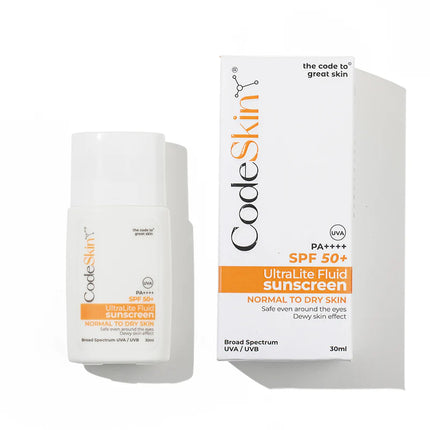 Code Skin SPF 50+ Ultra Light Fluid Sunscreen