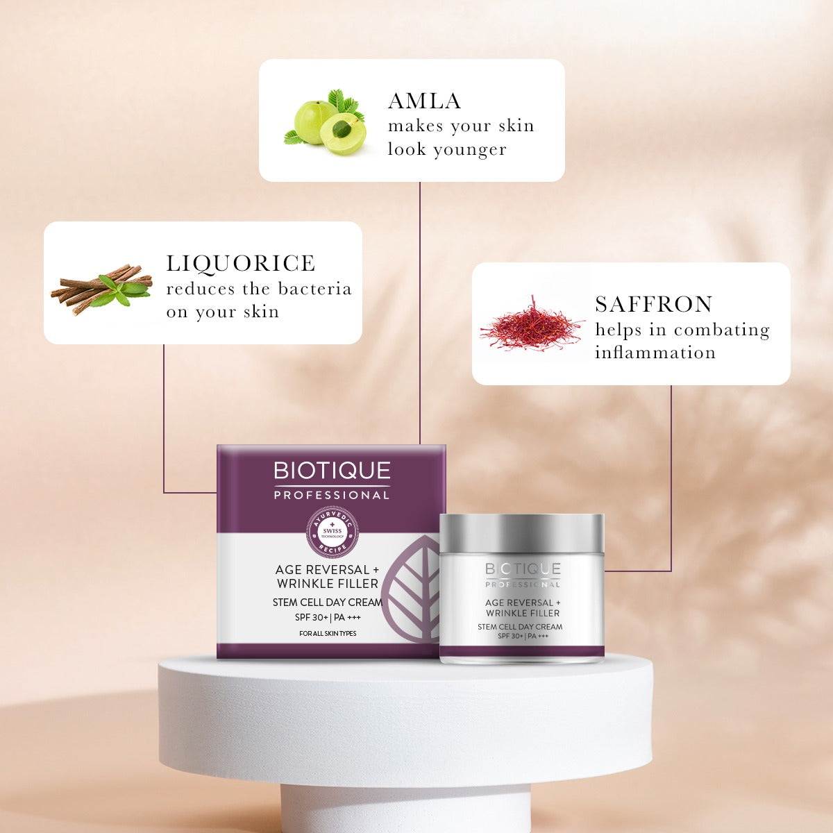 Biotique Professional Age Reversal wrinkle filler cream