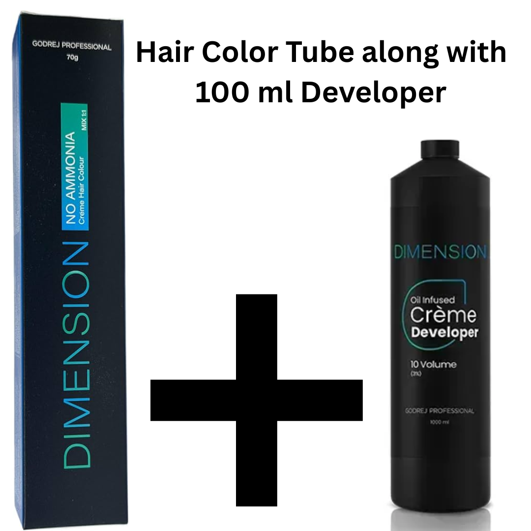 Dimension No Ammonia Creme Hair Color with 100 ml Developer