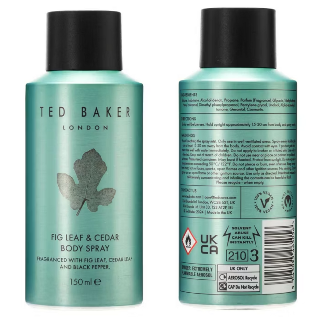 Ted Baker Fig Leaf & Cedar Body Spray