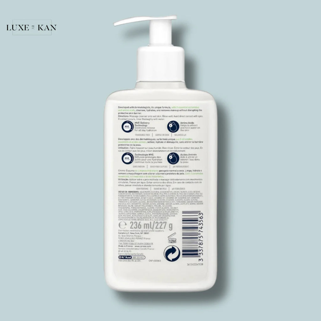 CeraVe Hydrating Cream-to-Foam Cleanser 236ml