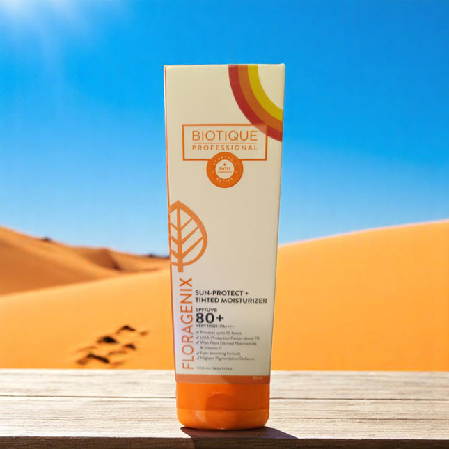Biotique Floragenix Sun Protect + Tined Moisturizer SPF80+