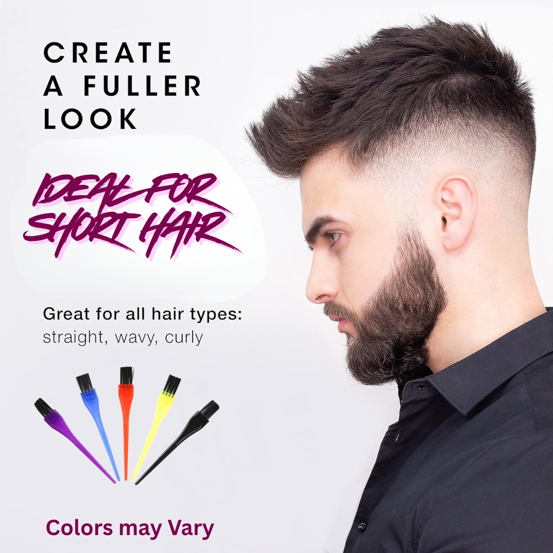 Mustache, Beard & Hair color Brush Set of 5 brushes.