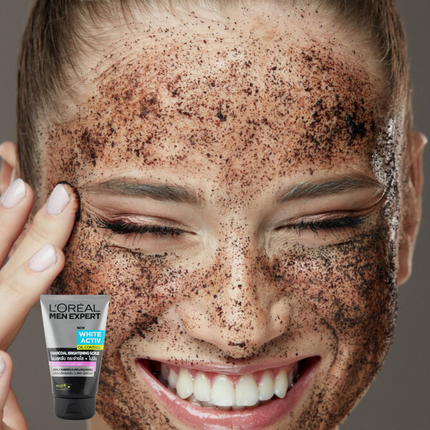 L'Oreal Men Expert White Activ Oil Control Charcoal Brightening Scrub