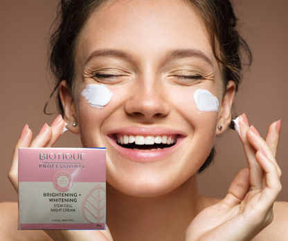 Biotique Professional Brightening+Whitening Stem Cell Night Cream