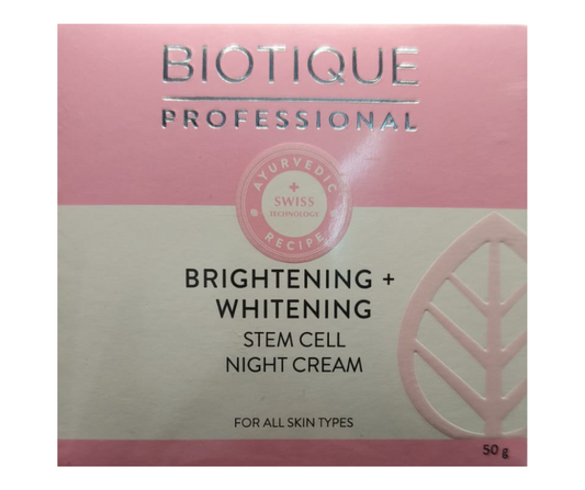 Biotique Professional Brightening+Whitening Stem Cell Night Cream