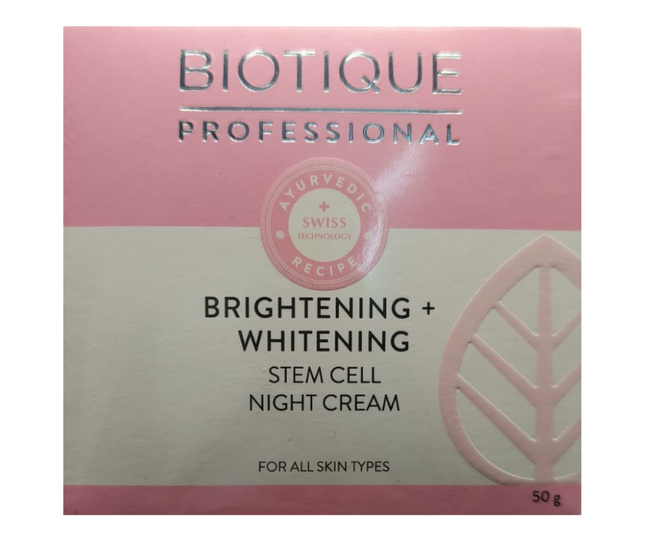 Biotique Professional Brightening+Whitening Stem Cell Night Cream