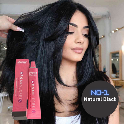 Hair color with developer
