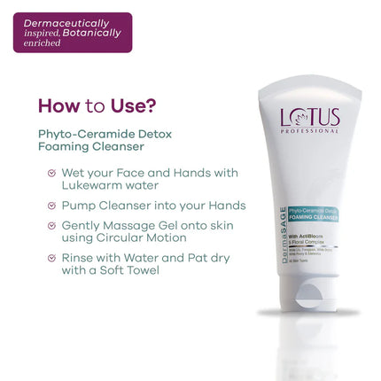 Lotus Professional Phyto-ceramide Detox Foaming Cleanser