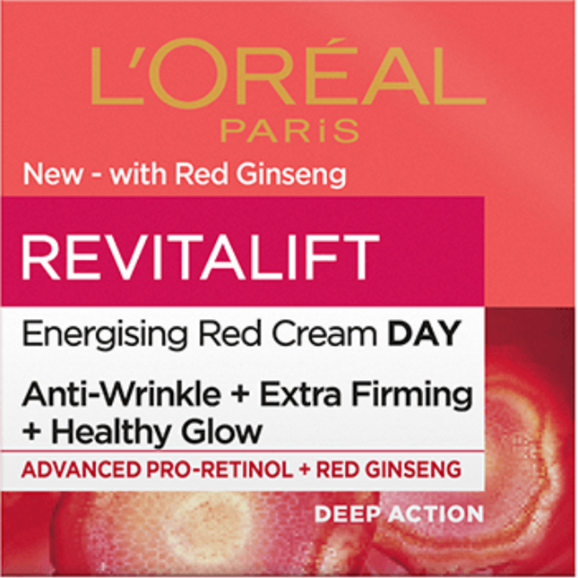 Revitalift Classic Face Care Energising Red Day Cream