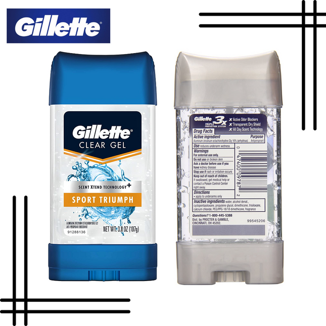 Gillette Clear Gel Triumph Sport Antiperspirant