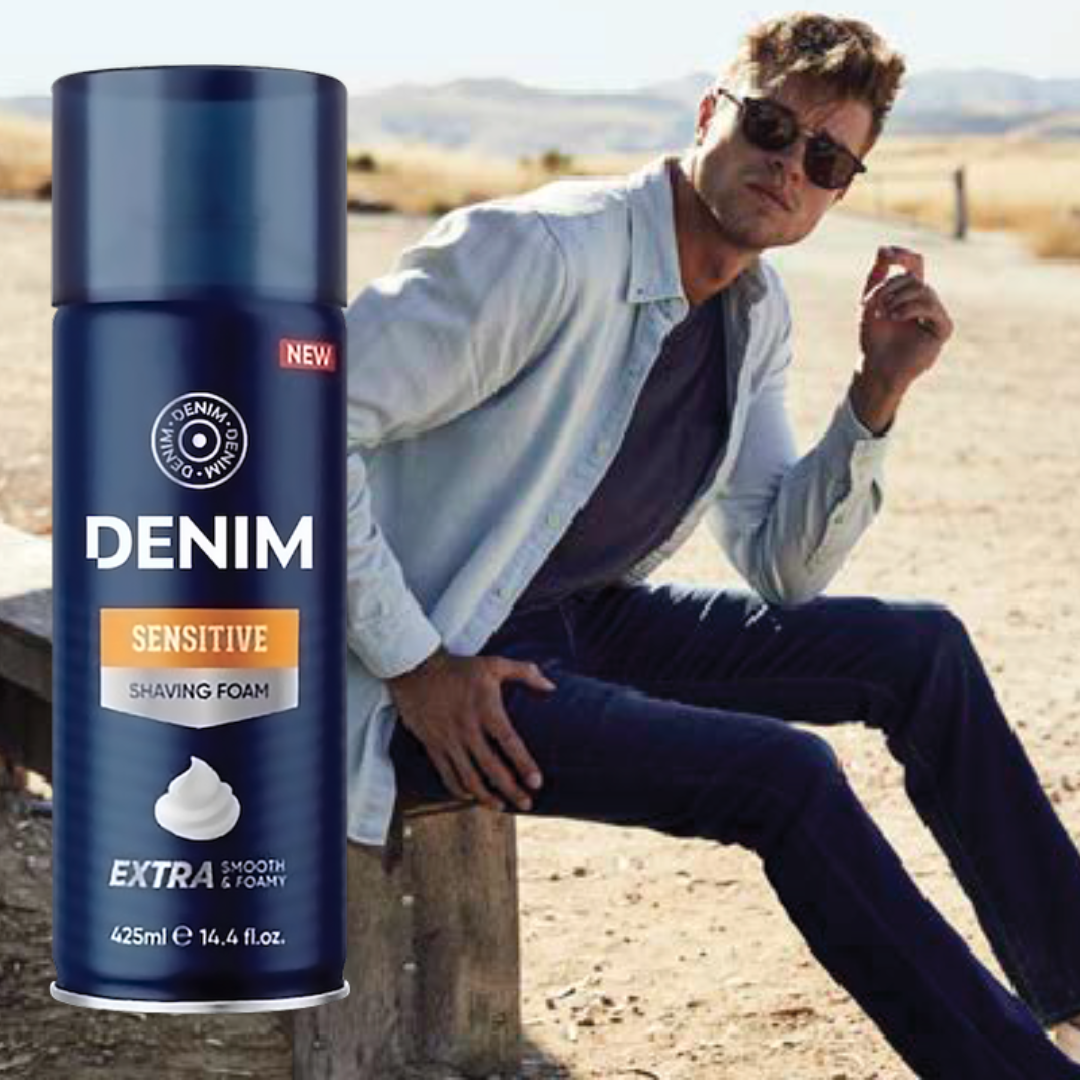 Denim performance Sensitive Shaving Foam 425ml