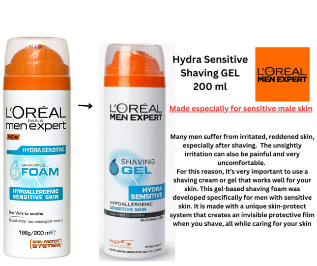 Loreal Men Expert Hydra Sensitive Shaving Foam