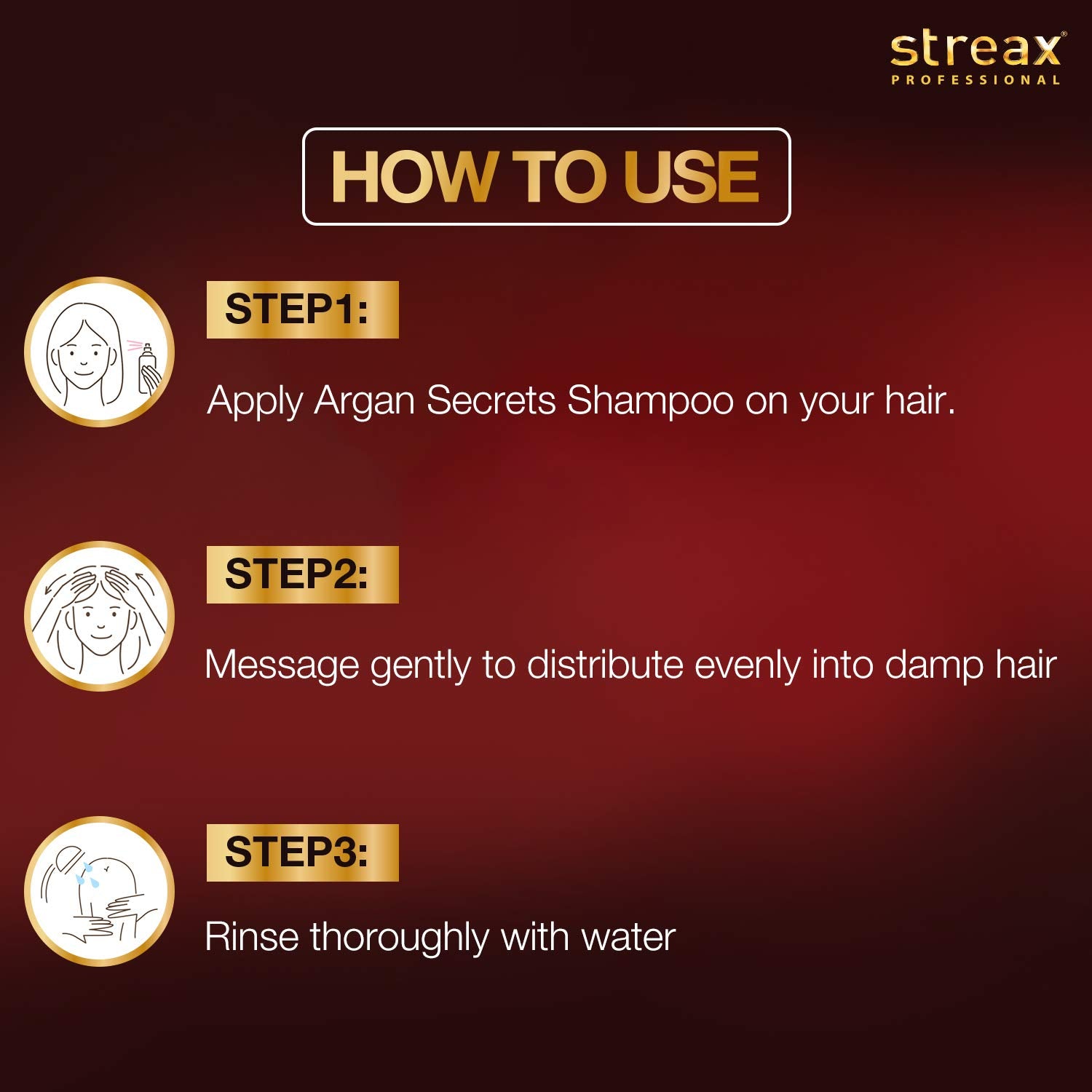 Streax Argan Secrets Color Protect Shampoo
