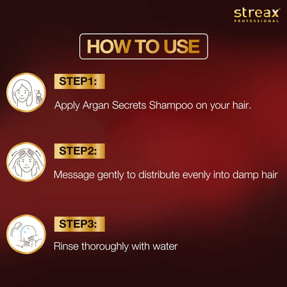 Streax Argan Secrets Color Protect Shampoo