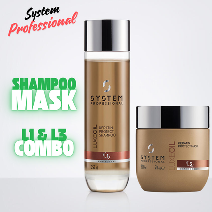System Professional Luxe Oil Keratin Protect Shampoo & Mask