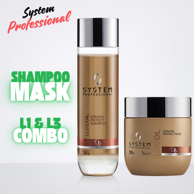 System Professional Luxe Oil Keratin Protect Shampoo & Mask