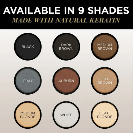 Toppik Fibers avaialble shades