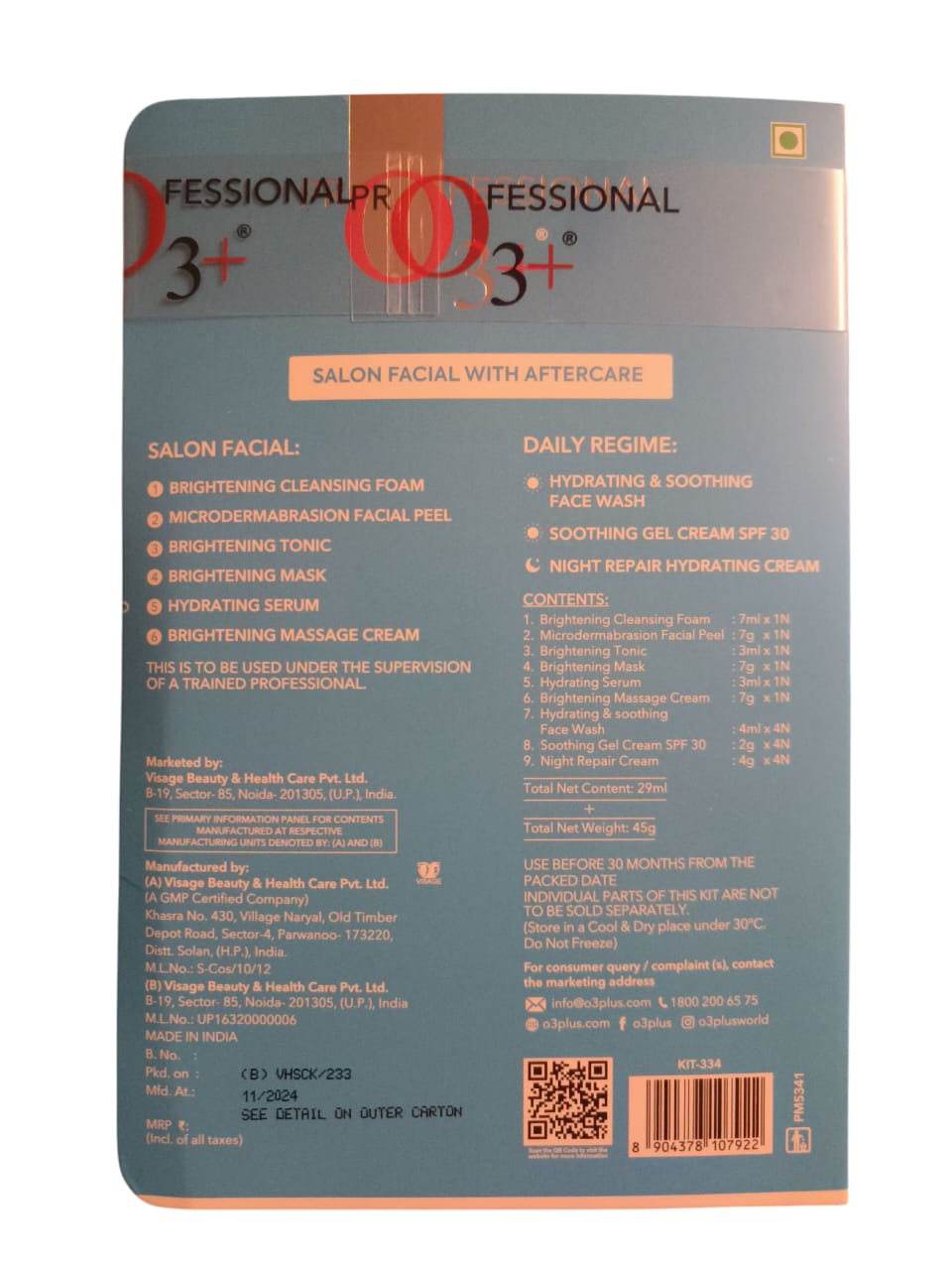 O3+ Professional Hydrating Skin Confidence Kit