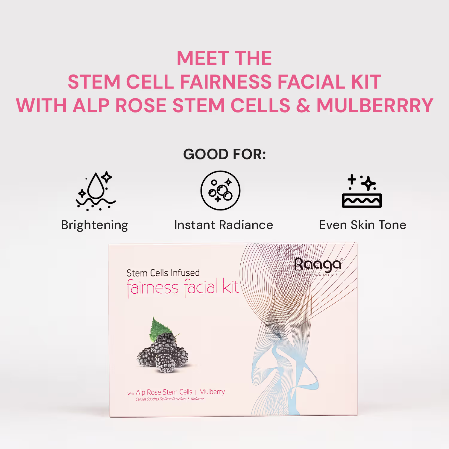 Raaga Stem Cell Infused fairness facial kit