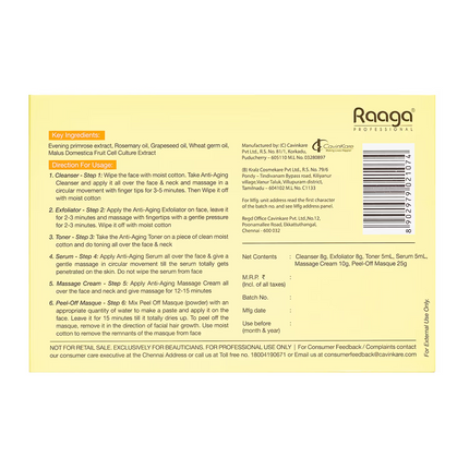 Raaga Stem Cell Infused anti-aging facial kit