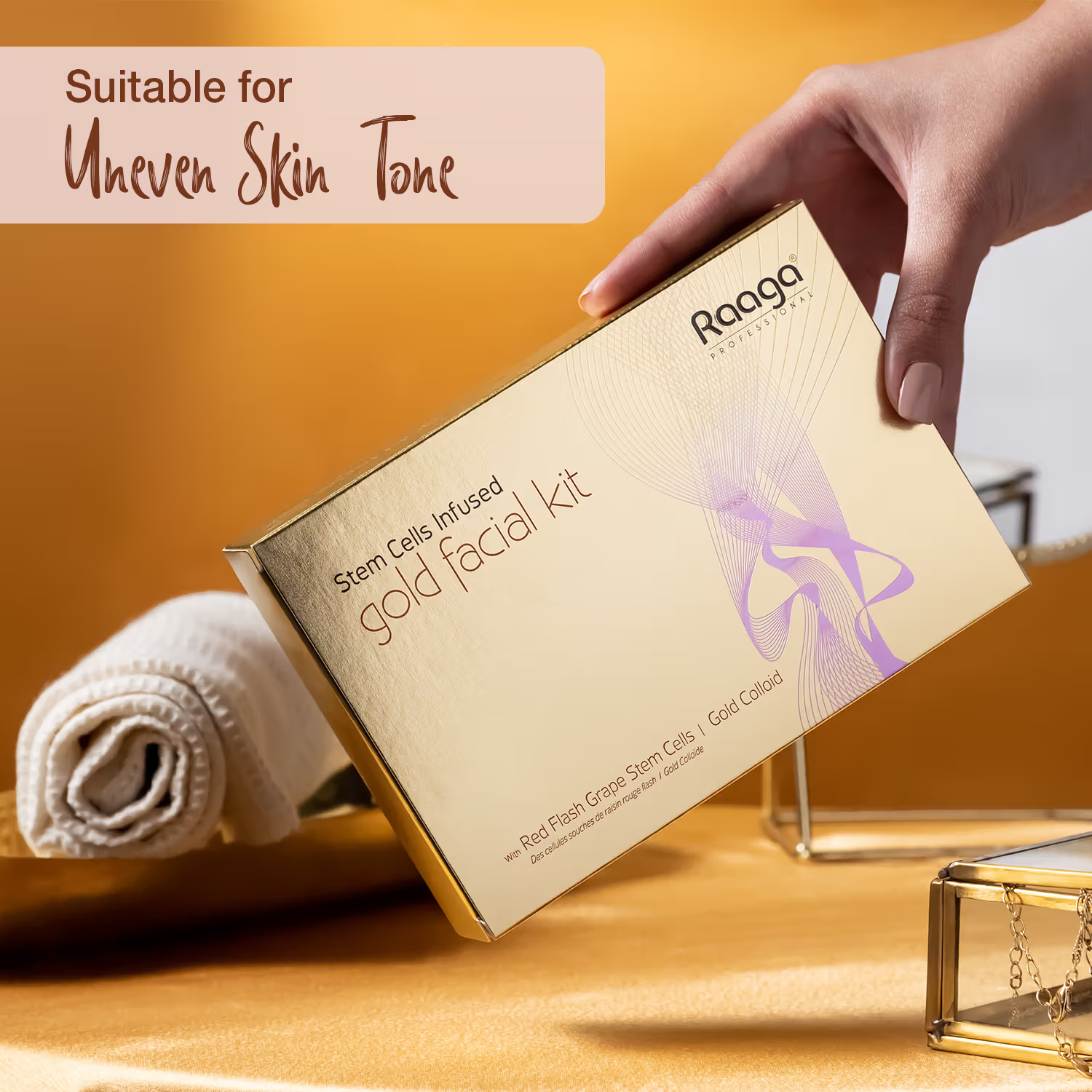 Raaga Stem Cell Infused gold facial kit