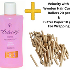 Velocity avec bigoudis en bois 10 pièces