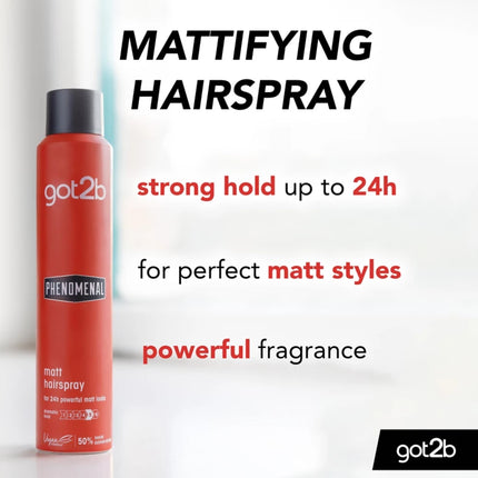 got2b Phenomenal Matt Hairspray extreme hold 5